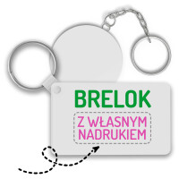 Brelok z własnym nadrukiem, różne kształty i rozmiary