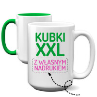 Kubek XXL 450 ml z własnym nadrukiem, różne kolory