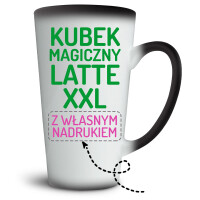 Kubek magiczny latte XXL z własnym nadrukiem