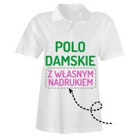 Koszulka polo damska z własnym nadrukiem