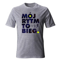 Koszulka męska MÓJ RYTM TO BIEG