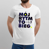 Koszulka męska MÓJ RYTM TO BIEG