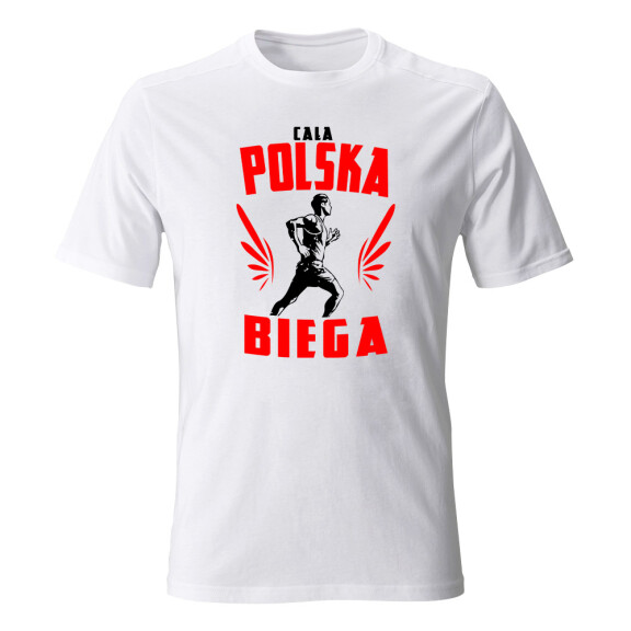 Koszulka męska CAŁA POLSKA BIEGA