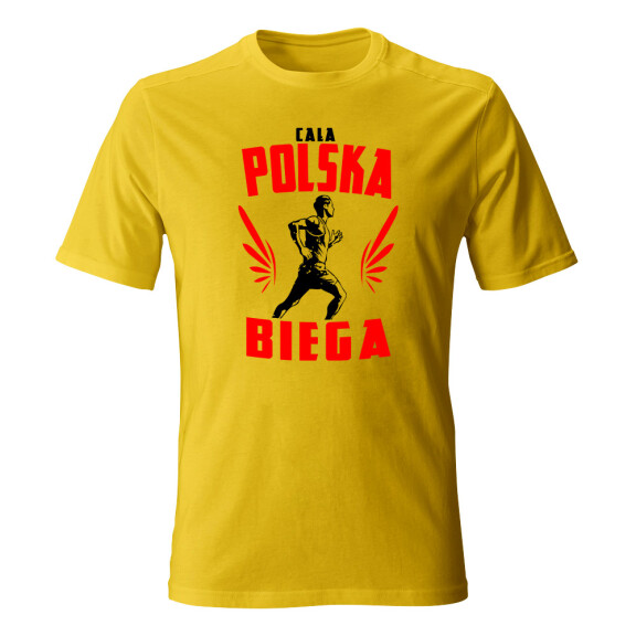 Koszulka męska CAŁA POLSKA BIEGA