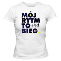 Koszulka damska MÓJ RYTM TO BIEG