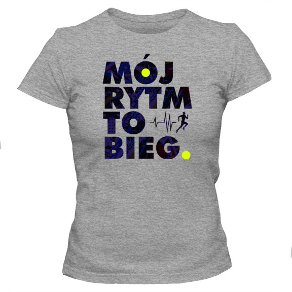 Koszulka damska MÓJ RYTM TO BIEG