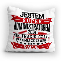 Poduszka Jestem administratorem