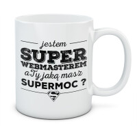 Kubek JESTEM SUPER WEBMASTEREM