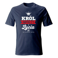 Koszulka męska KRÓL IMPREZY I ŻYCIA