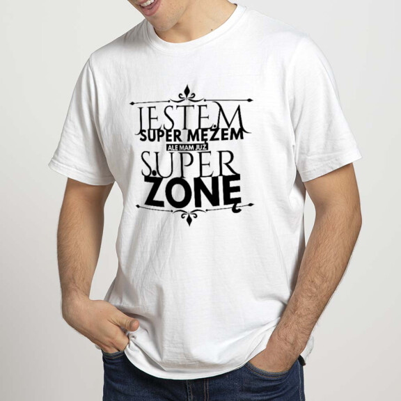 Koszulka męska SUPER MĄŻ SUPER ŻONA