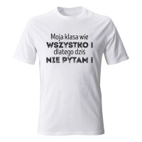 Koszulka męska MOJA KLASA WIE WSZYSTKO