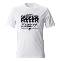 Koszulka dla męża JESTEM SUPER MĘŻEM A TY JAKĄ MASZ SUPERMOC