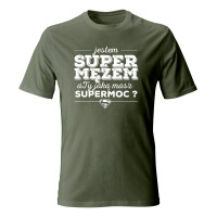 Koszulka dla męża JESTEM SUPER MĘŻEM A TY JAKĄ MASZ SUPERMOC