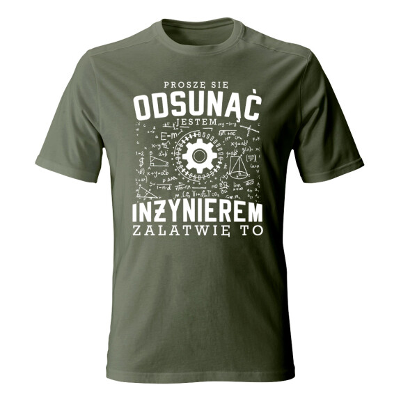 Koszulka męska JESTEM INŻYNIEREM ZAŁATWIĘ TO