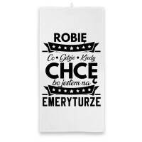 Ręcznik JESTEM NA EMERYTURZE