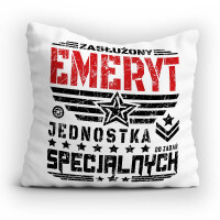 Poduszka EMERYT JEDNOSTKA DO ZADAŃ SPECJALNYCH