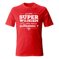 Koszulka męska z nadrukiem JESTEM SUPER WUJKIEM