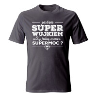Koszulka męska z nadrukiem JESTEM SUPER WUJKIEM