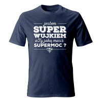 Koszulka męska z nadrukiem JESTEM SUPER WUJKIEM