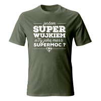 Koszulka męska z nadrukiem JESTEM SUPER WUJKIEM