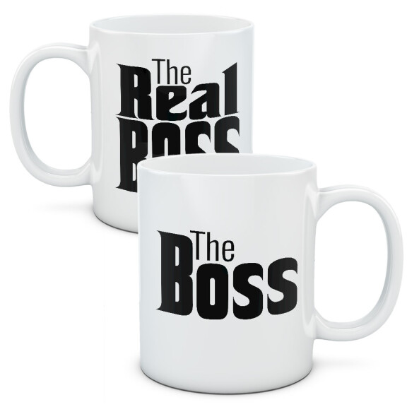 Kubki dla par, zestaw The Boss