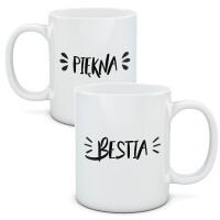 Kubki dla par, zestaw Piękna i Bestia 1