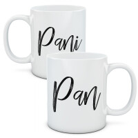 Kubki dla par, zestaw Pan Pani
