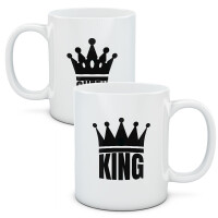 Kubki dla par, zestaw King Queen 4