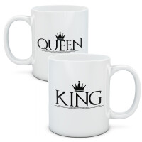 Kubki dla par, zestaw King Queen 3