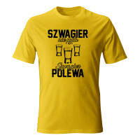 Koszulka męska SZWAGIER NIE PYTA SZWAGIER POLEWA