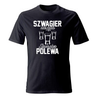 Koszulka męska SZWAGIER NIE PYTA SZWAGIER POLEWA
