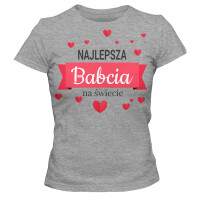 Koszulka damska NAJLEPSZA BABCIA NA ŚWIECIE