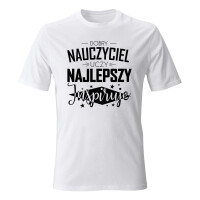 Koszulka męska NAJLEPSZY NAUCZYCIEL INSPIRUJE