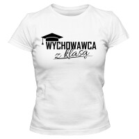 Koszulka dla nauczycielki WYCHOWAWCA Z KLASĄ