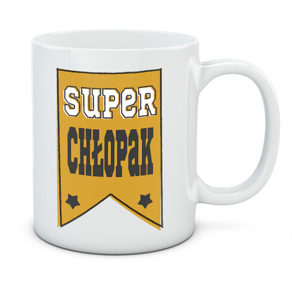 Kubek z nadrukiem SUPER CHŁOPAK