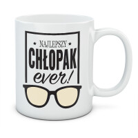 Kubek z nadrukiem NAJLEPSZY CHŁOPAK EVER
