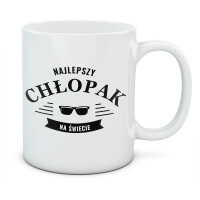 Kubek z nadrukiem NAJLEPSZY CHŁOPAK NA ŚWIECIE 2