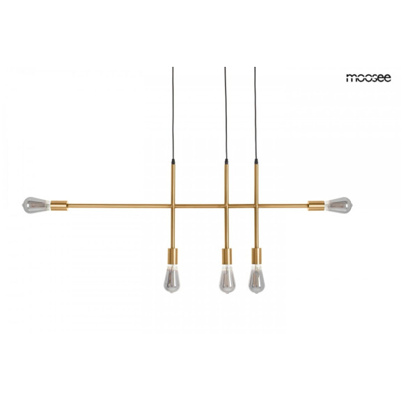 MOOSEE lampa wisząca RIVA 5 złota