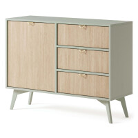 Komoda boho FOREST KSZD106 eukaliptus / jodełka scandi