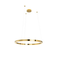 MOOSEE lampa wisząca RING LUXURY 90 złota - LED, chromowane złoto