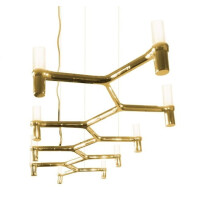 Lampa wisząca ATOMIC LONG złota