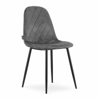 Krzesła tapicerowane szare ASTI 3536 / 4 sztuki