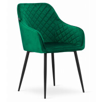 Krzesła tapicerowane zielone NUGAT 3652 welur / 2 sztuki