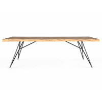 Stół drewniany loftowy 180cm / Orzech
