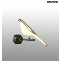 MOOSEE lampa ścienna BIRD złota