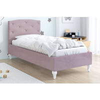 Łóżko tapicerowane z pojemnikiem PRINCESS JUNIOR | 90x200 | Kolor do wyboru