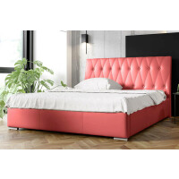 Łóżko tapicerowane z pojemnikiem NICEA | 140x200 | Kolor do wyboru