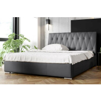 Łóżko tapicerowane z pojemnikiem NICEA | 160x200 | Kolor do wyboru