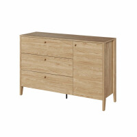 Komoda 136 cm do sypialni COZY CZ-04 dąb olejowany
