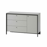 Komoda z oświetleniem LED GRIS GS-04 szary/czarny
